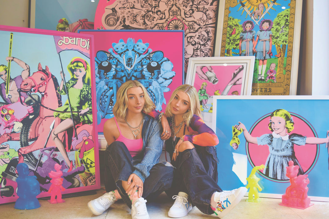 Art Meets Cashmere; The Cameron Twins from London