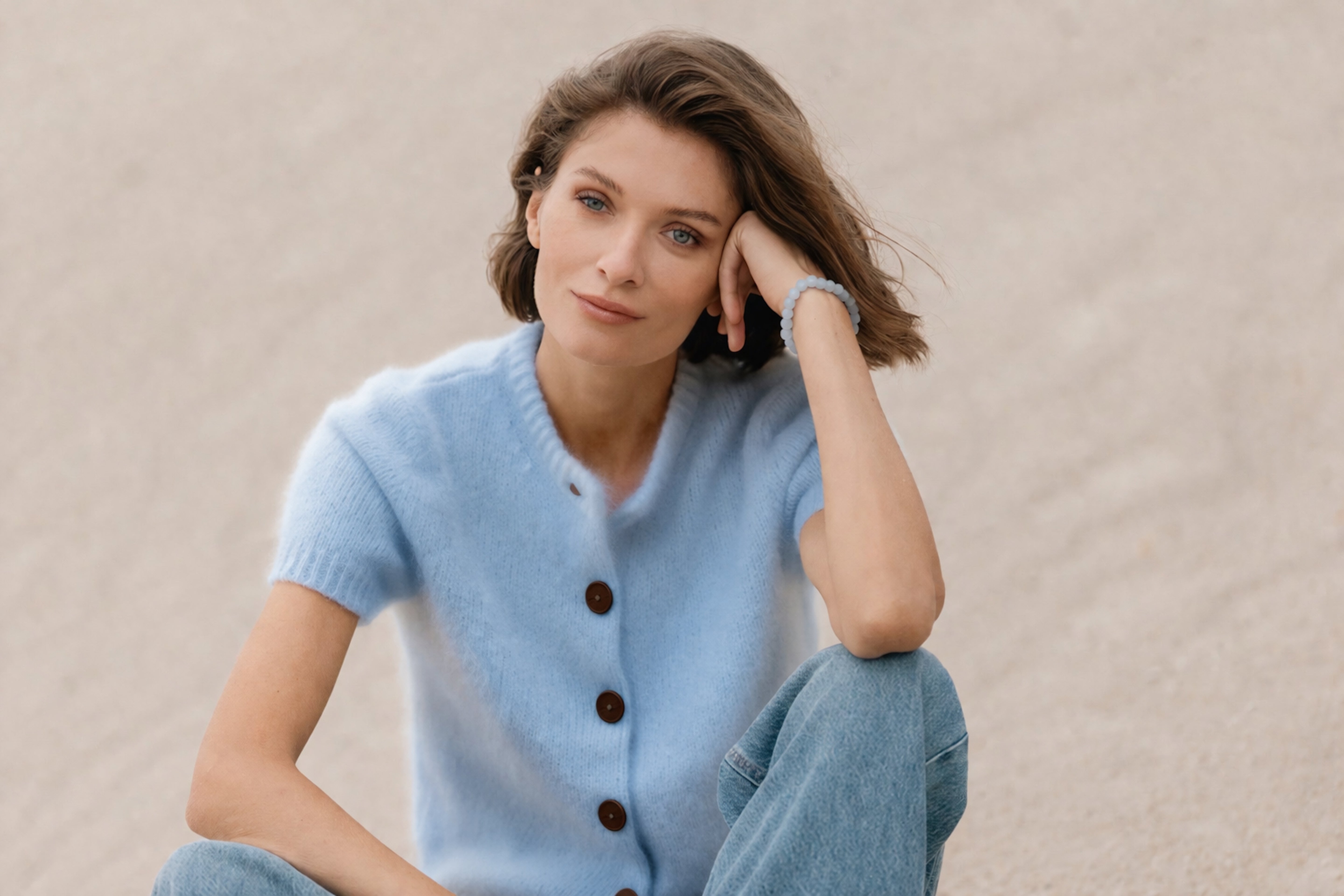 BOYA-BENICIA brushed cashmere cardigan