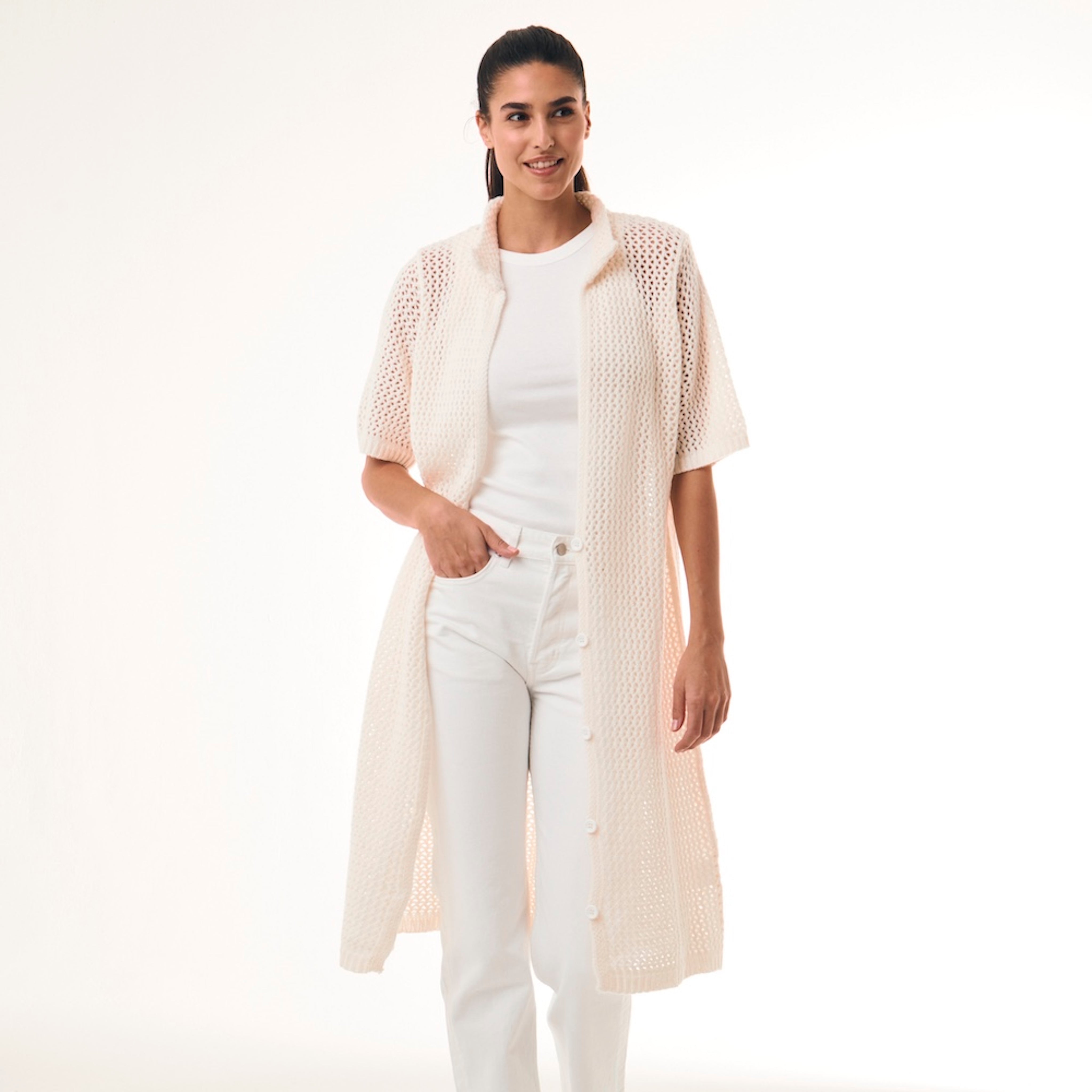 BOYA-PAOLA CROCHET CARDIGAN