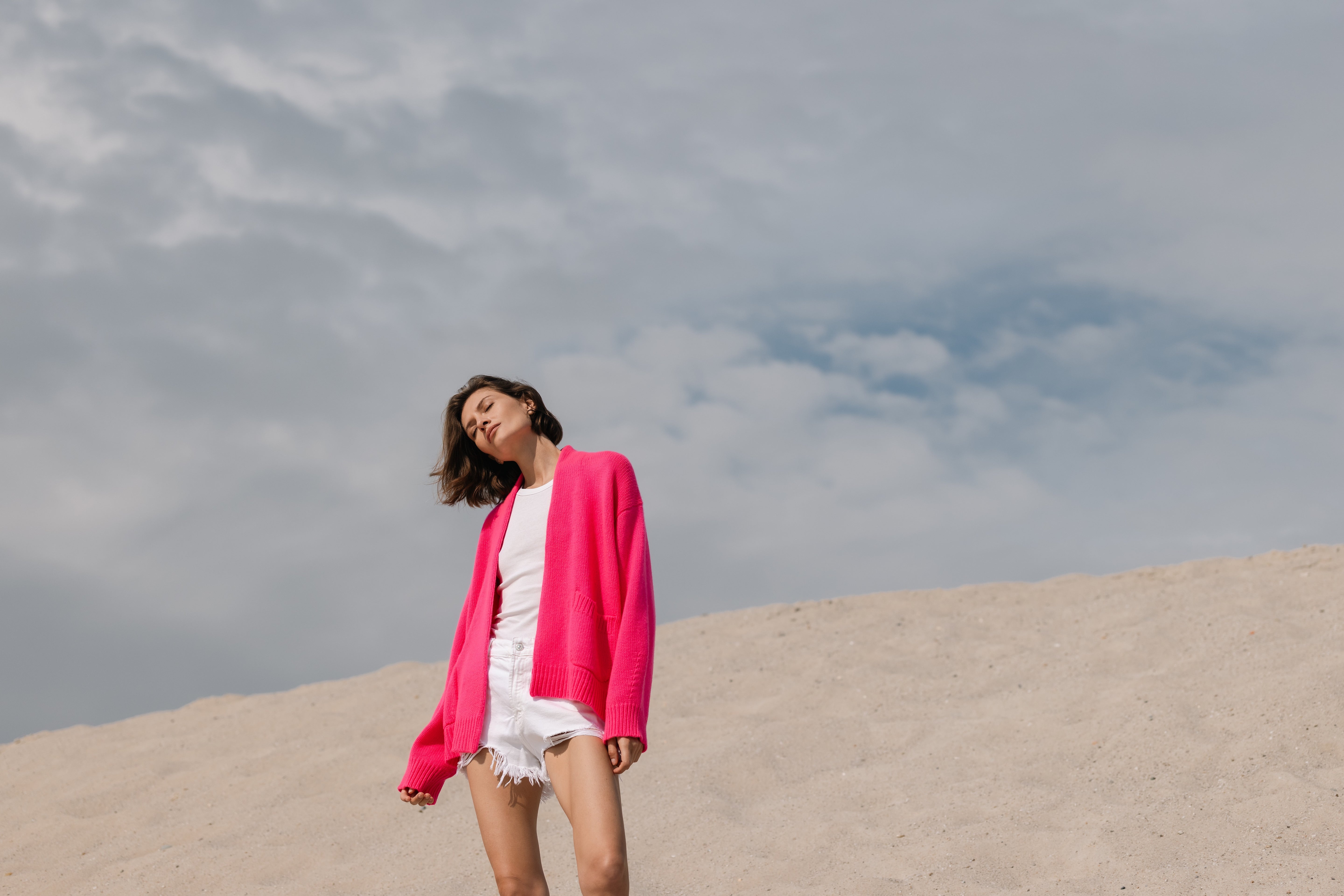 BOYA-LARA open jersey cardigan