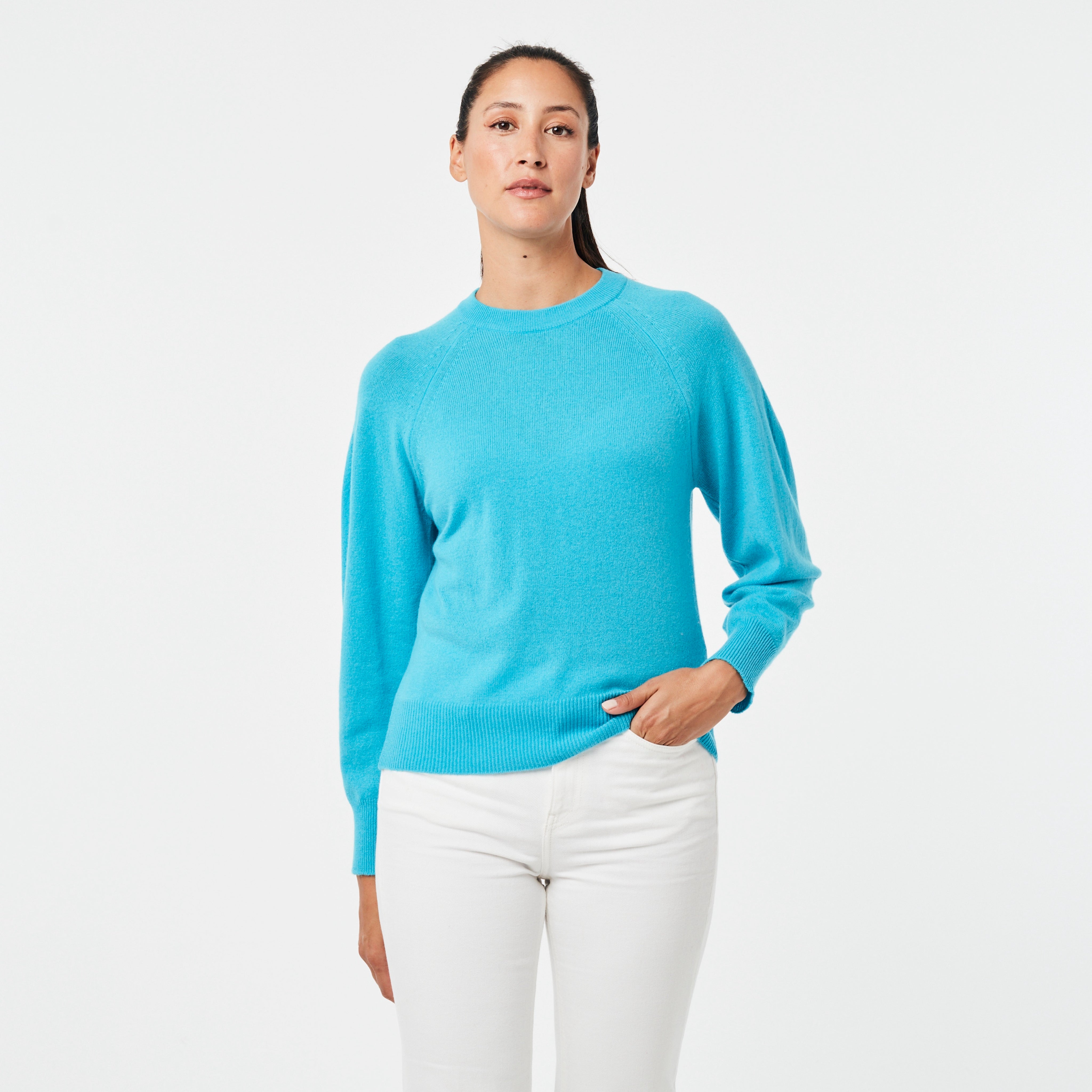 BOYA-KAITE raglan puffed sleeve sweater