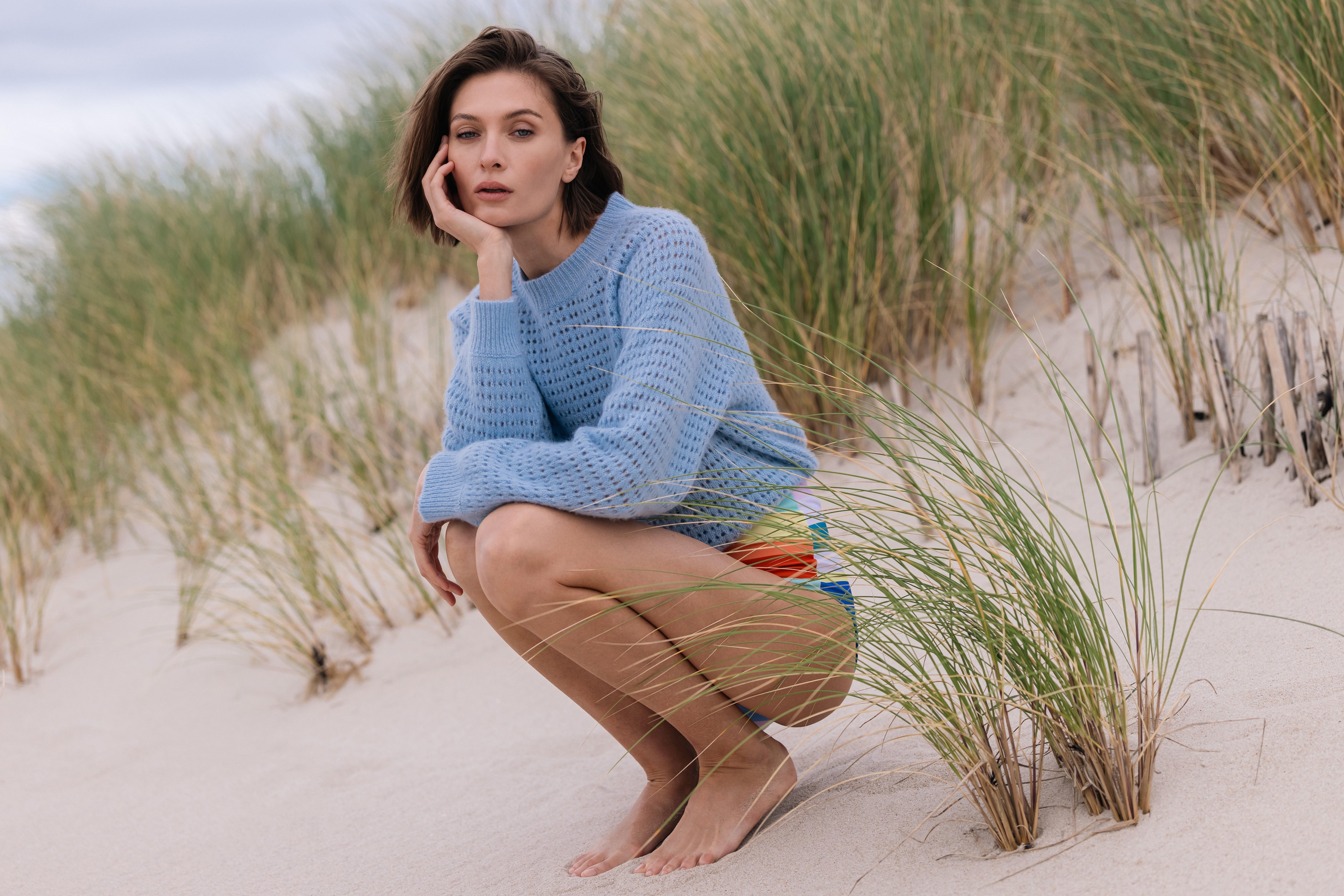 BOYA-GIA crochet raglan sweater