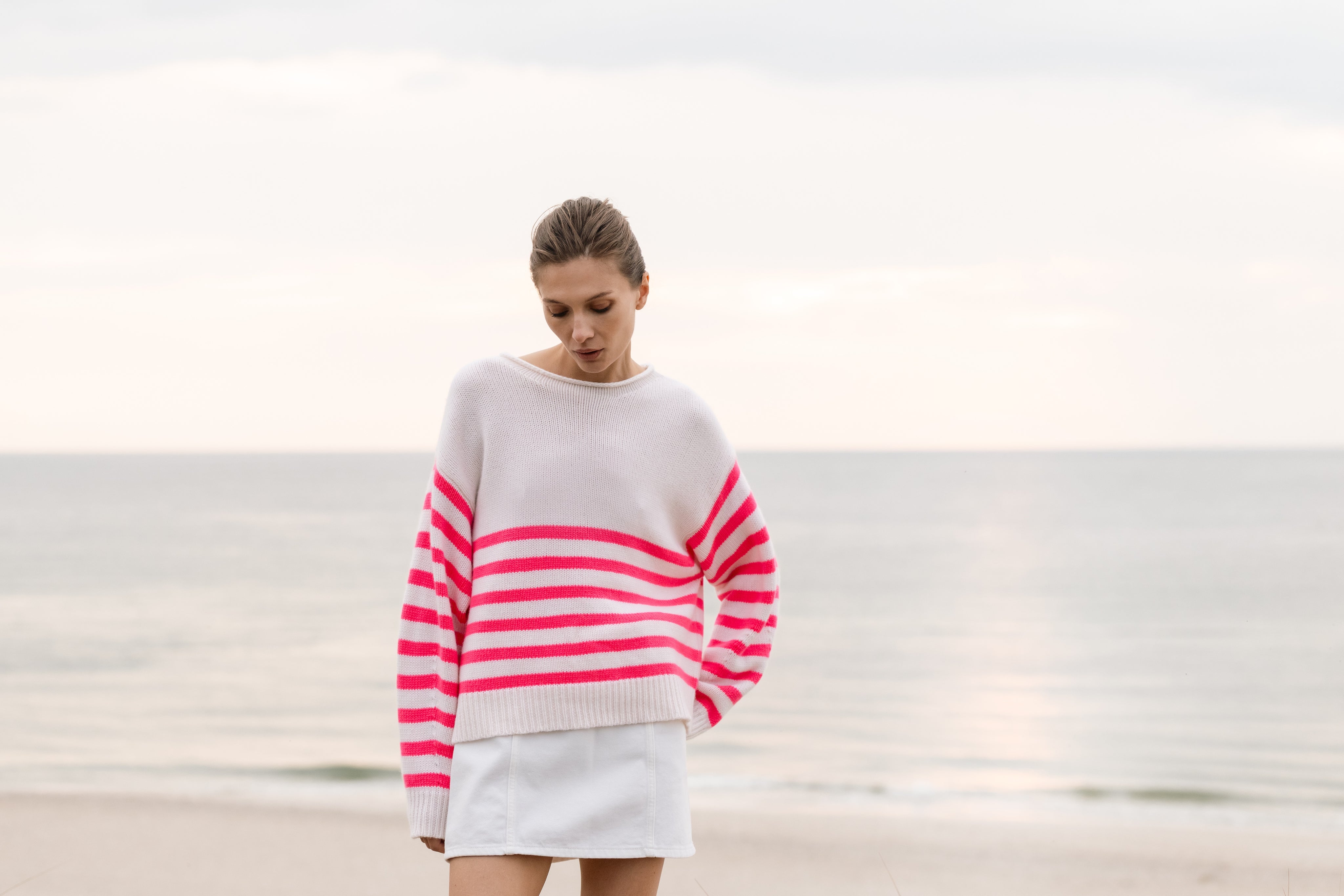 BOYA-IZAIA jersey stripe sweater