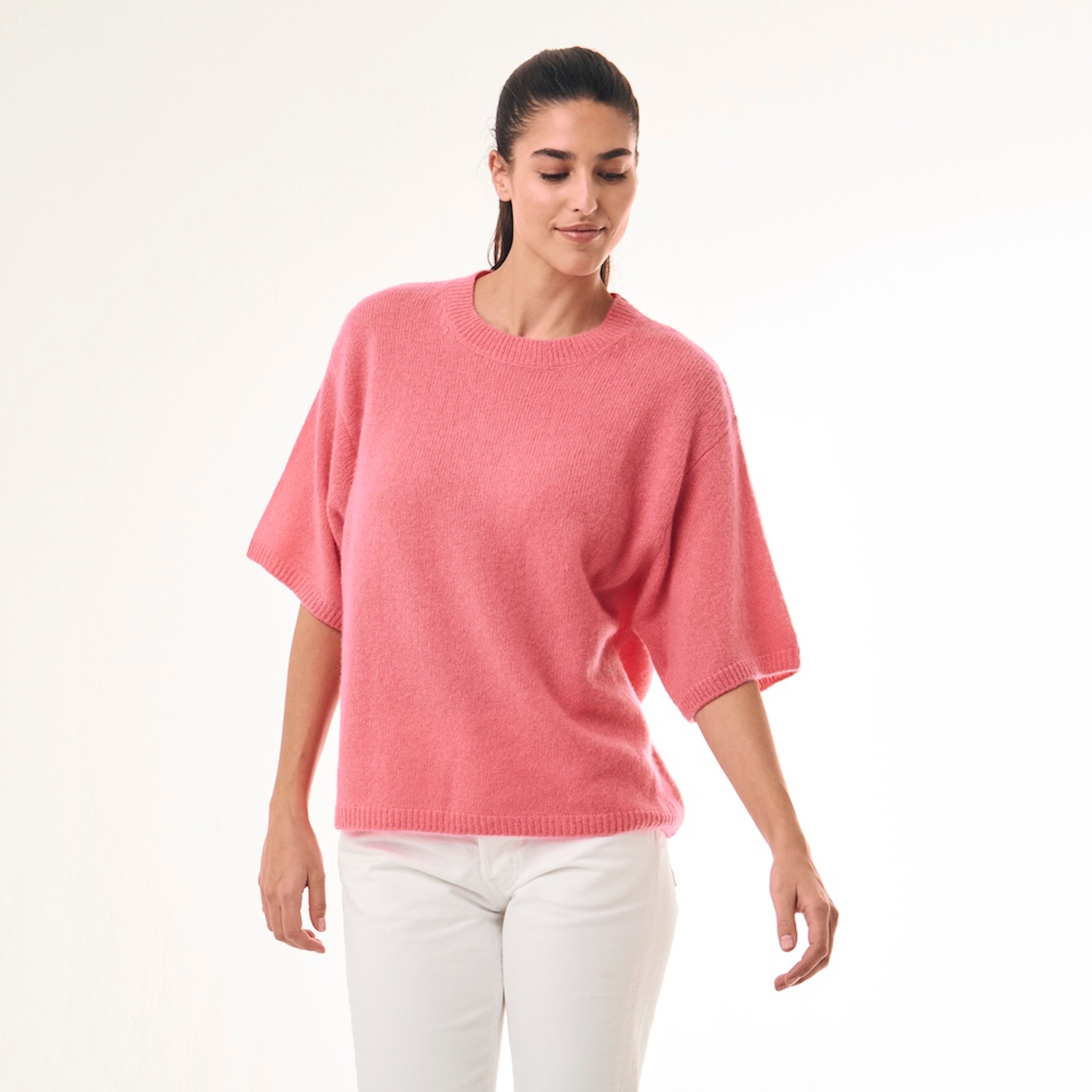 BOYA-ELLA brusched cashmere sweater