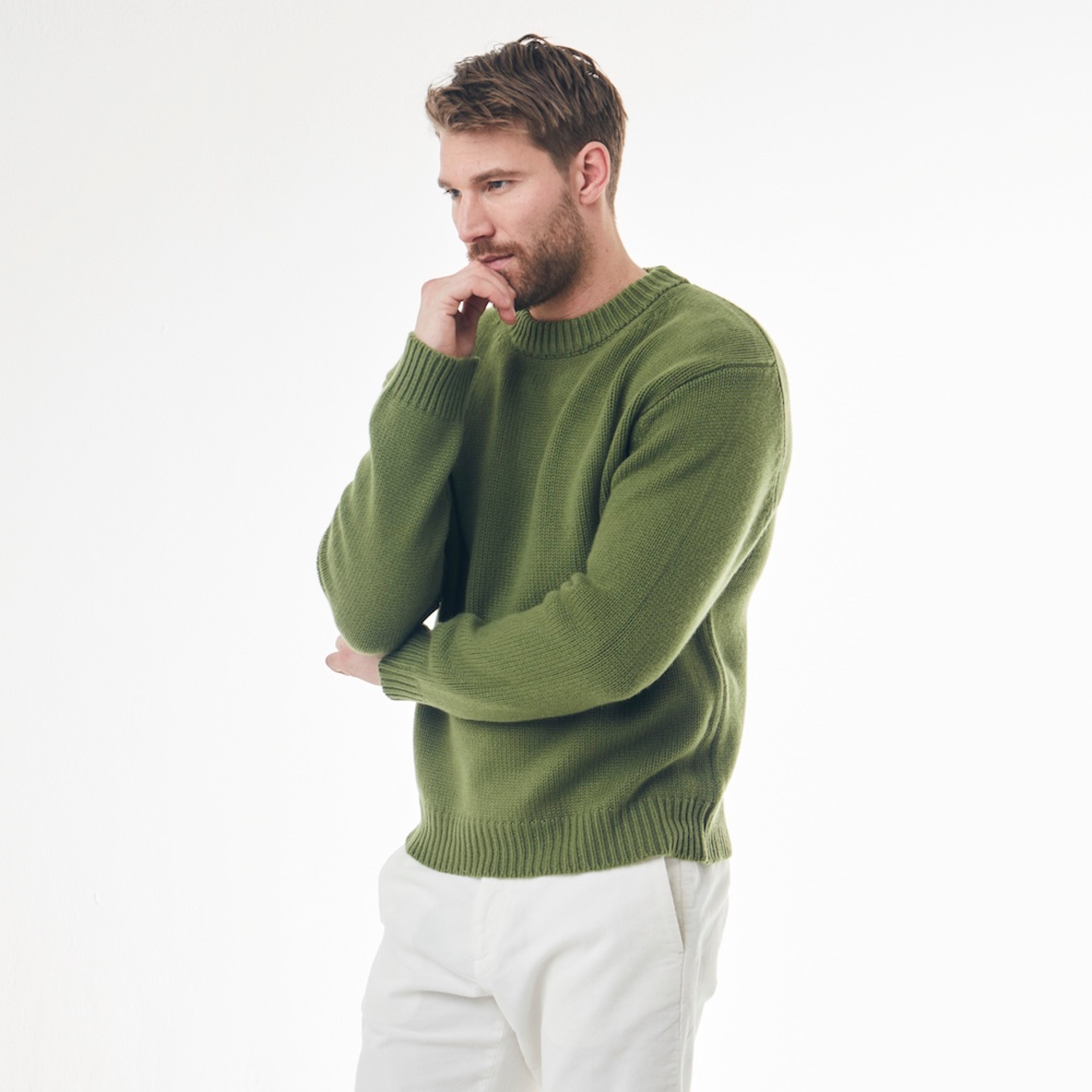 BOYA-MARVIN jersey r-neck sweater