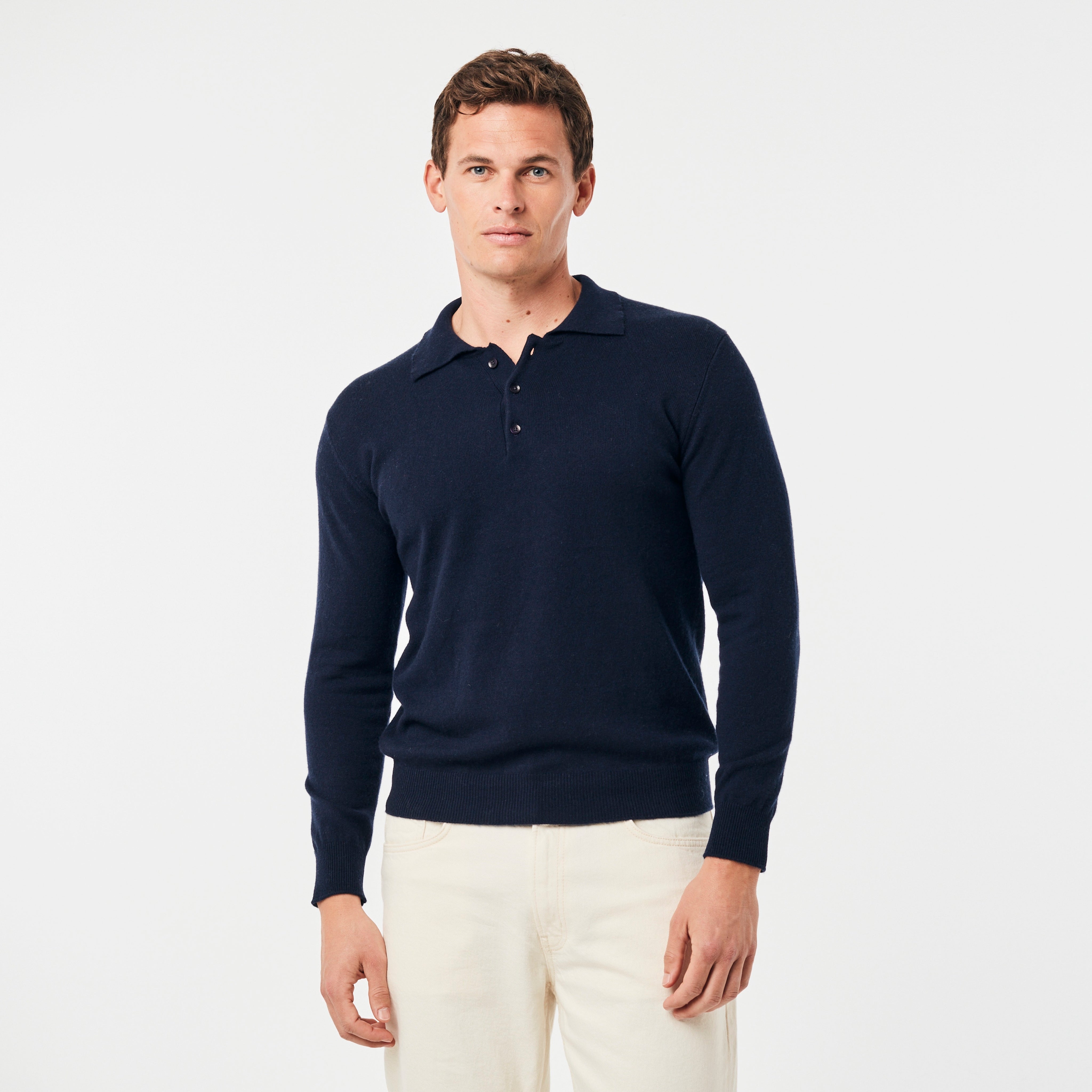 BOYA-GIORGIO button polo sweater