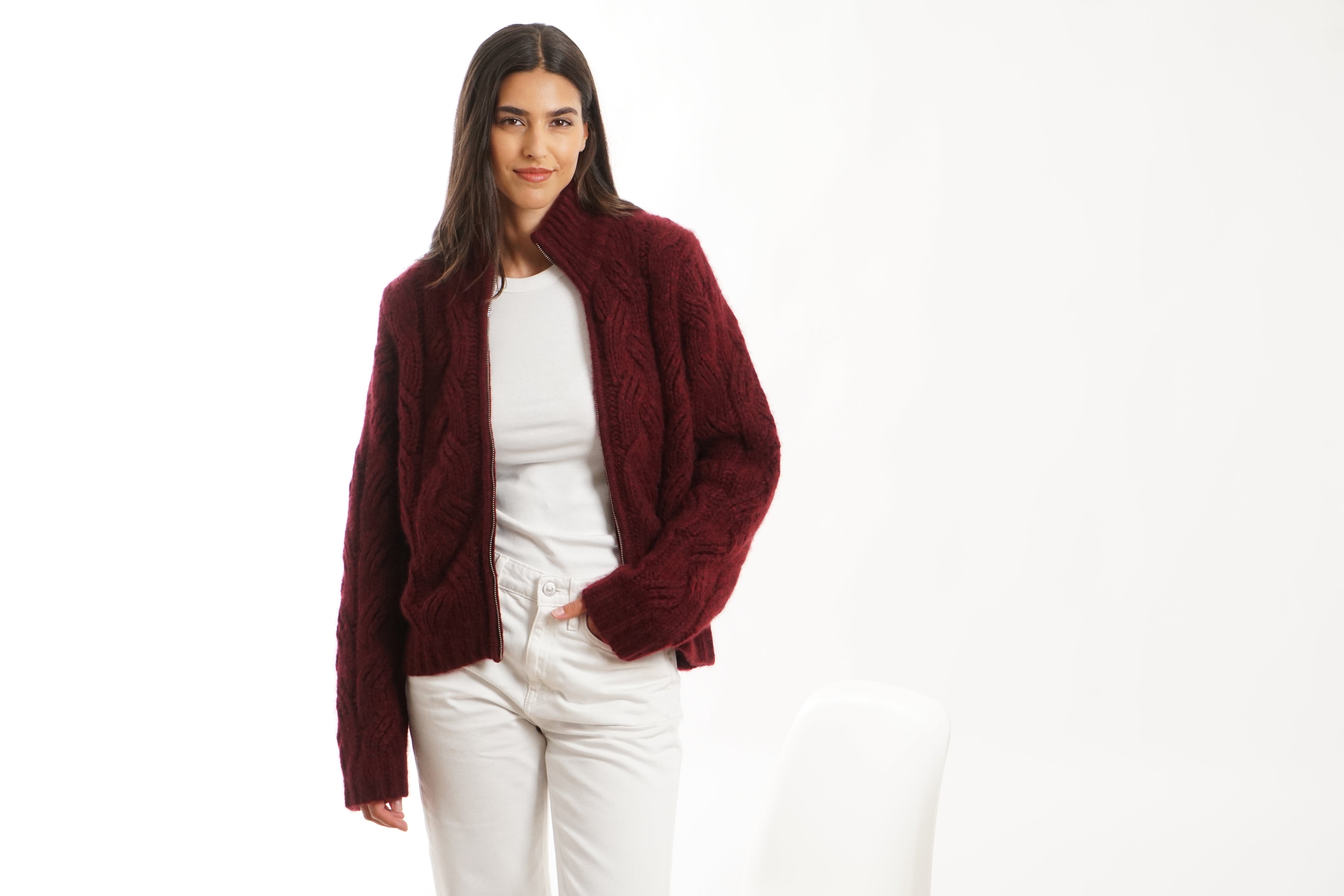 BOYA-INES short cable cardigan