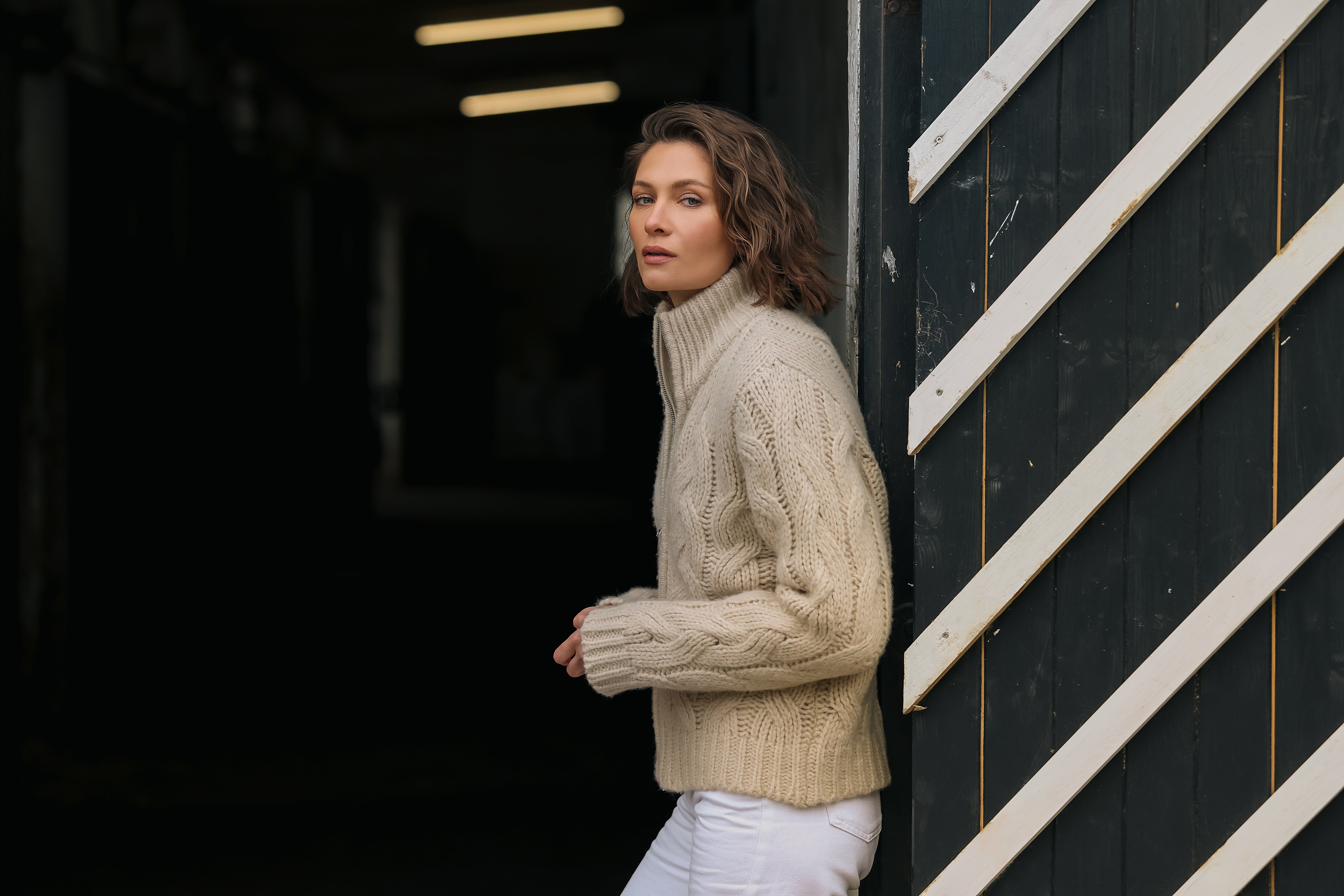 BOYA-INES short cable cardigan