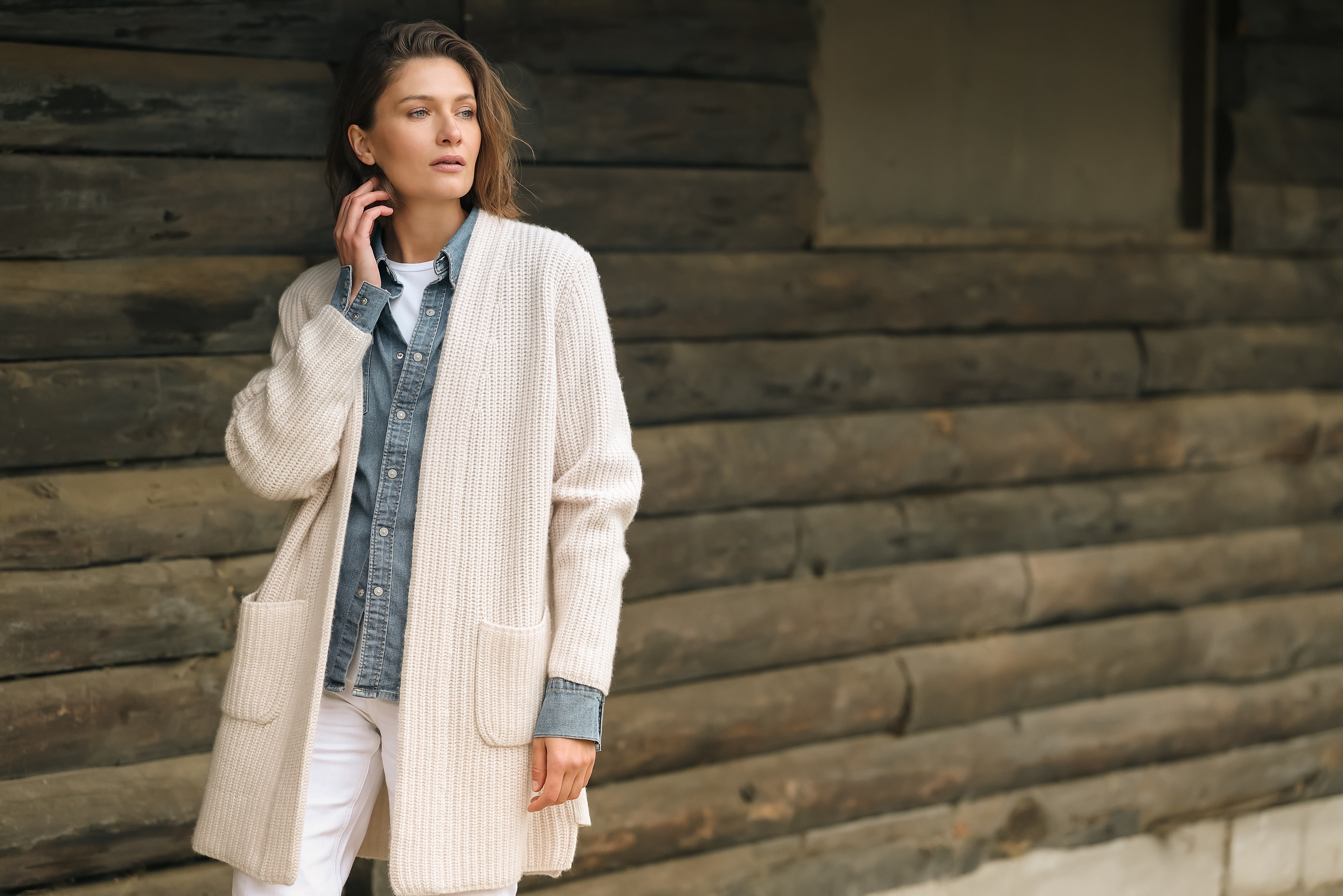 BOYA-RANDY rib cardigan