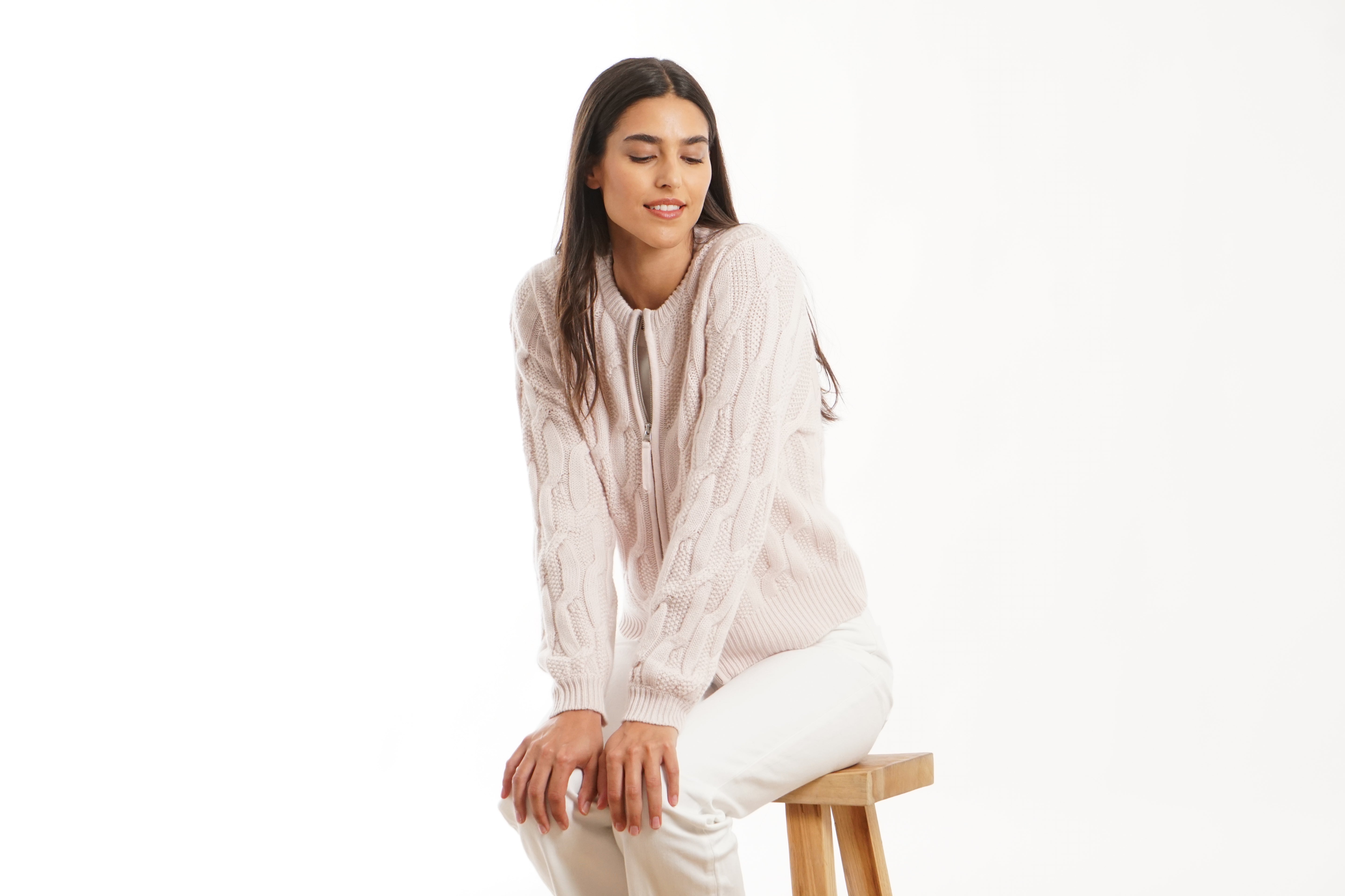 BOYA-RONNY cable cardigan