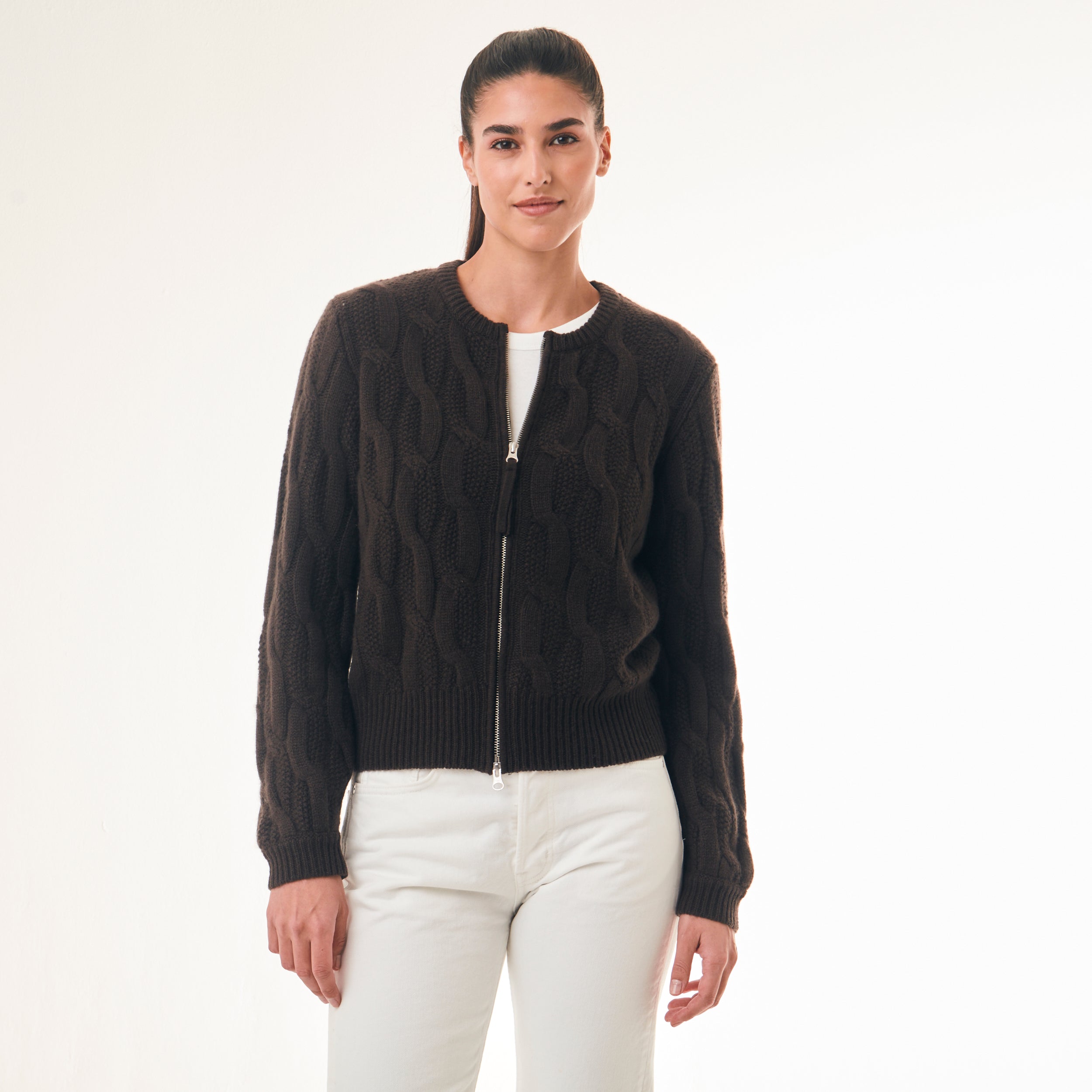 BOYA-RONNY cable cardigan
