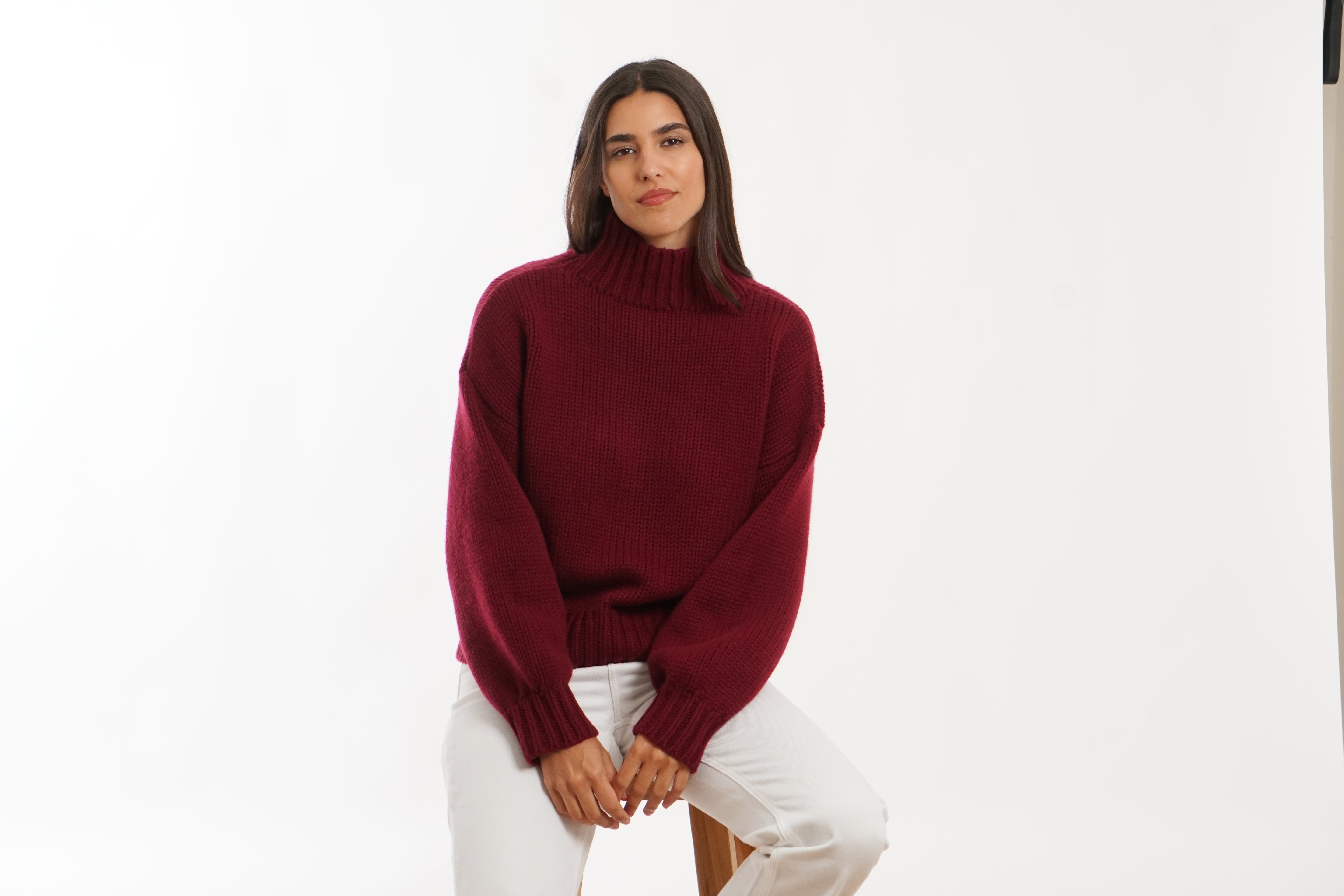 BOYA-TAYLOR chunky mock sweater