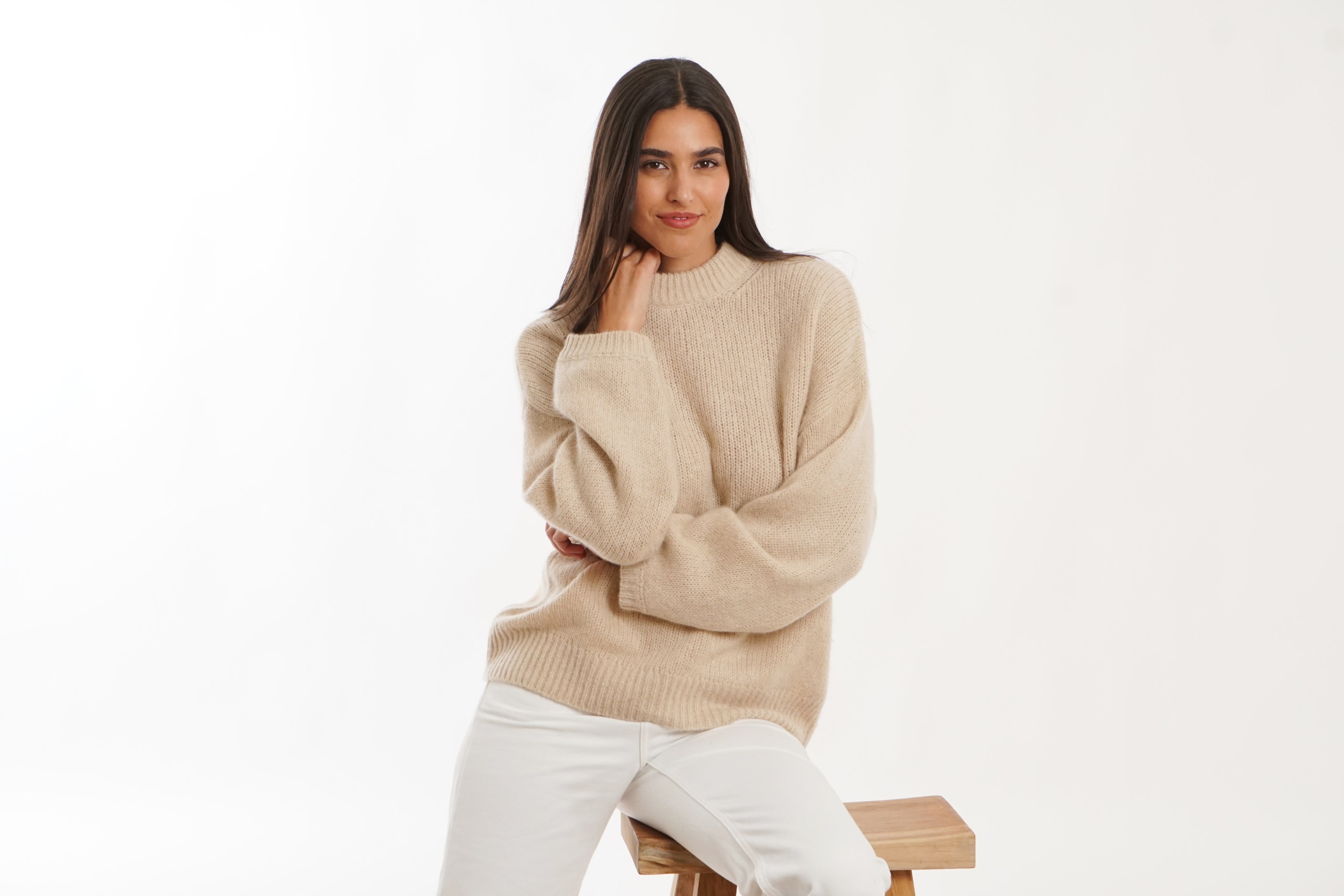 BOYA-BILLIE stripe rn sweater
