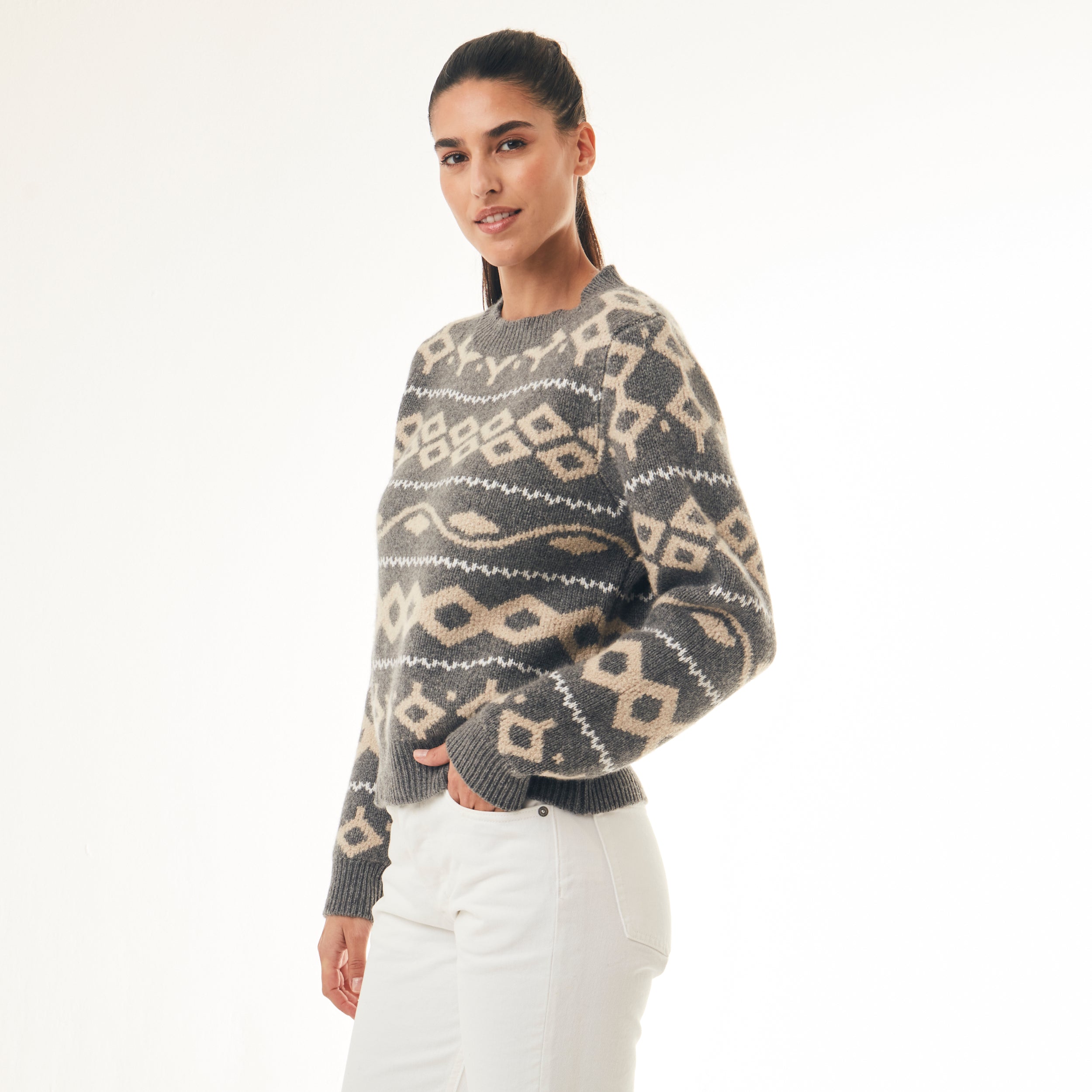 BOYA-TAMMY intarsia sweater