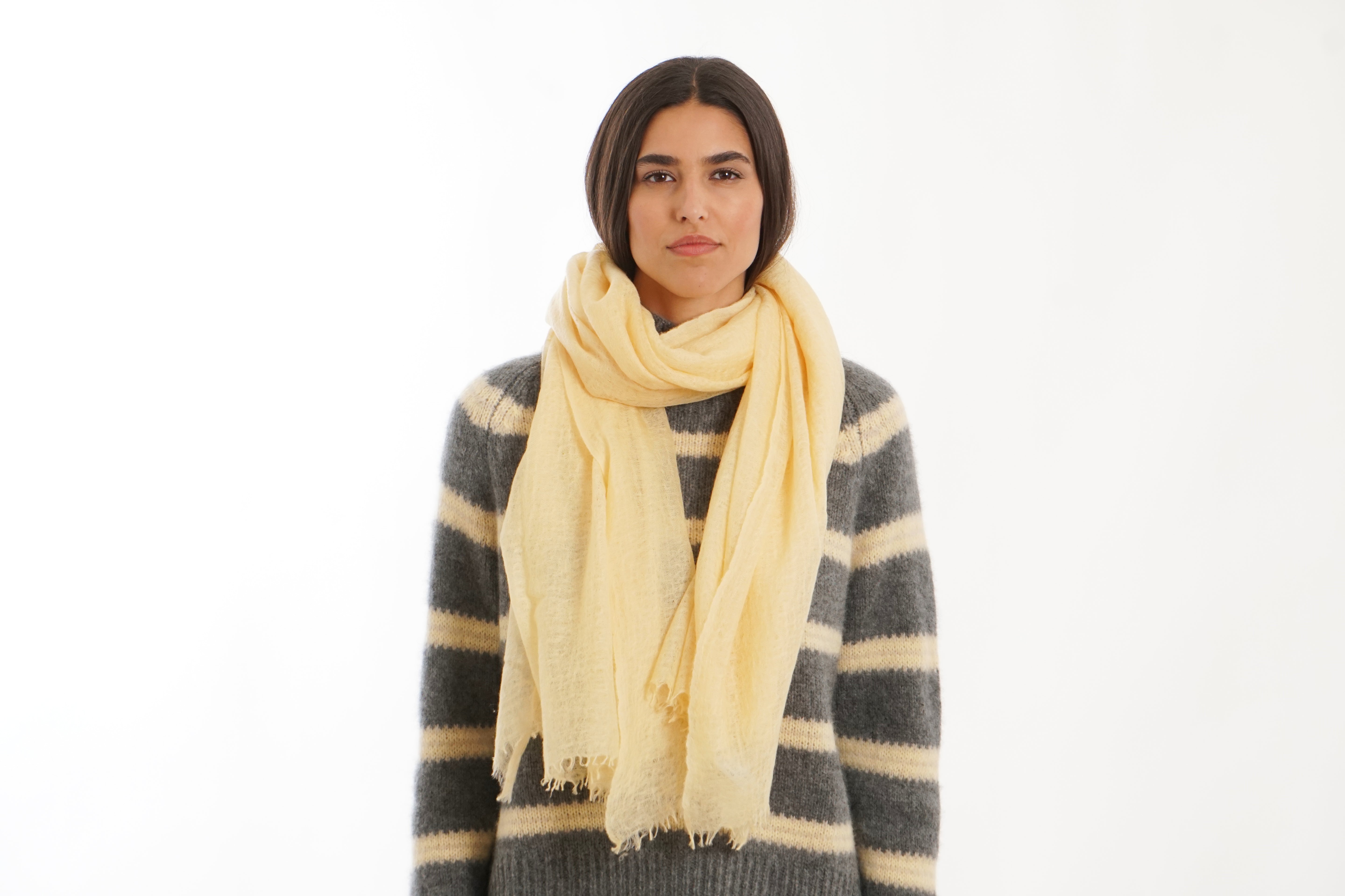 SUPER FELTED BIG SCARF 90*200 SOLID CL
