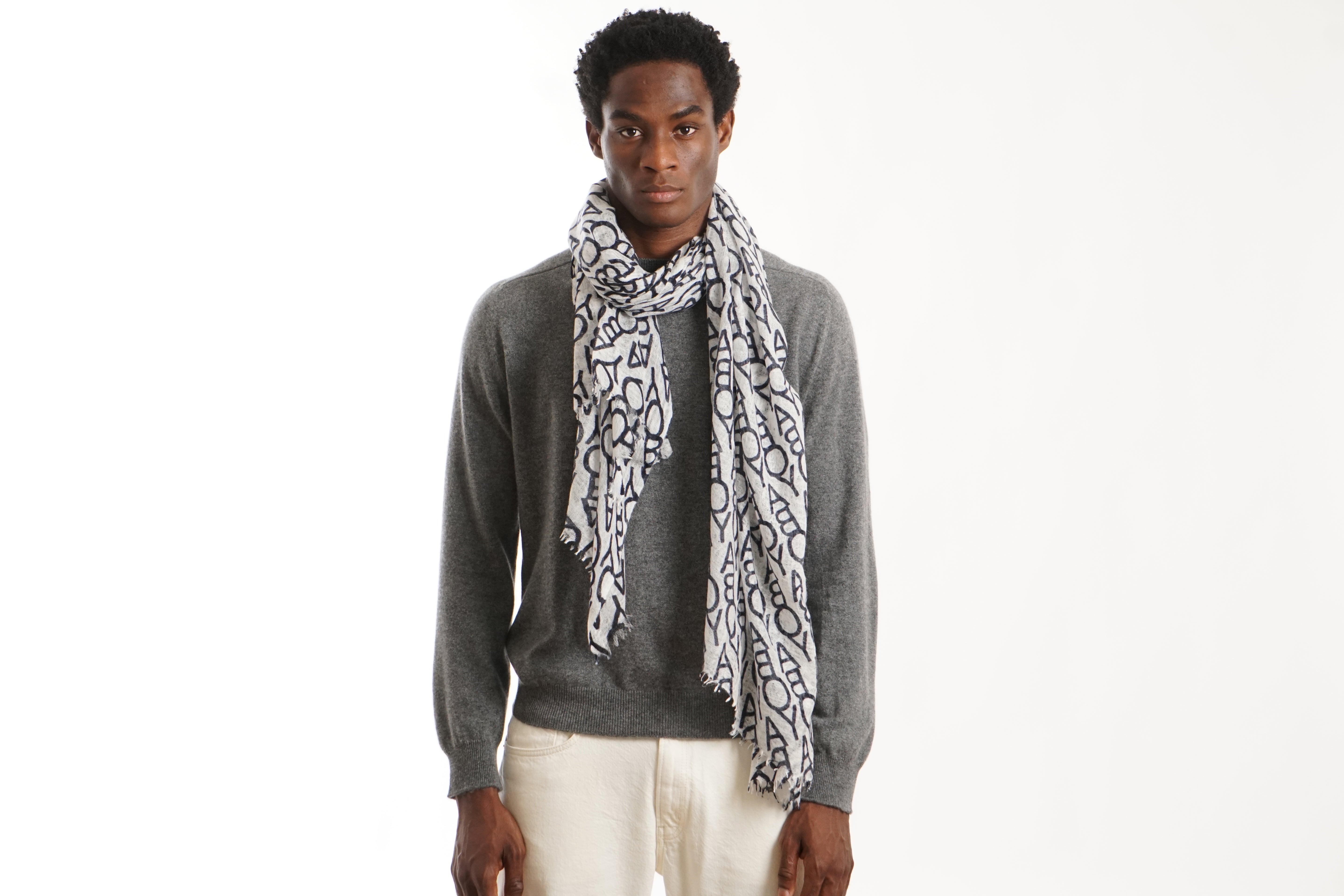 FELTED SCARF BOYA PRINT