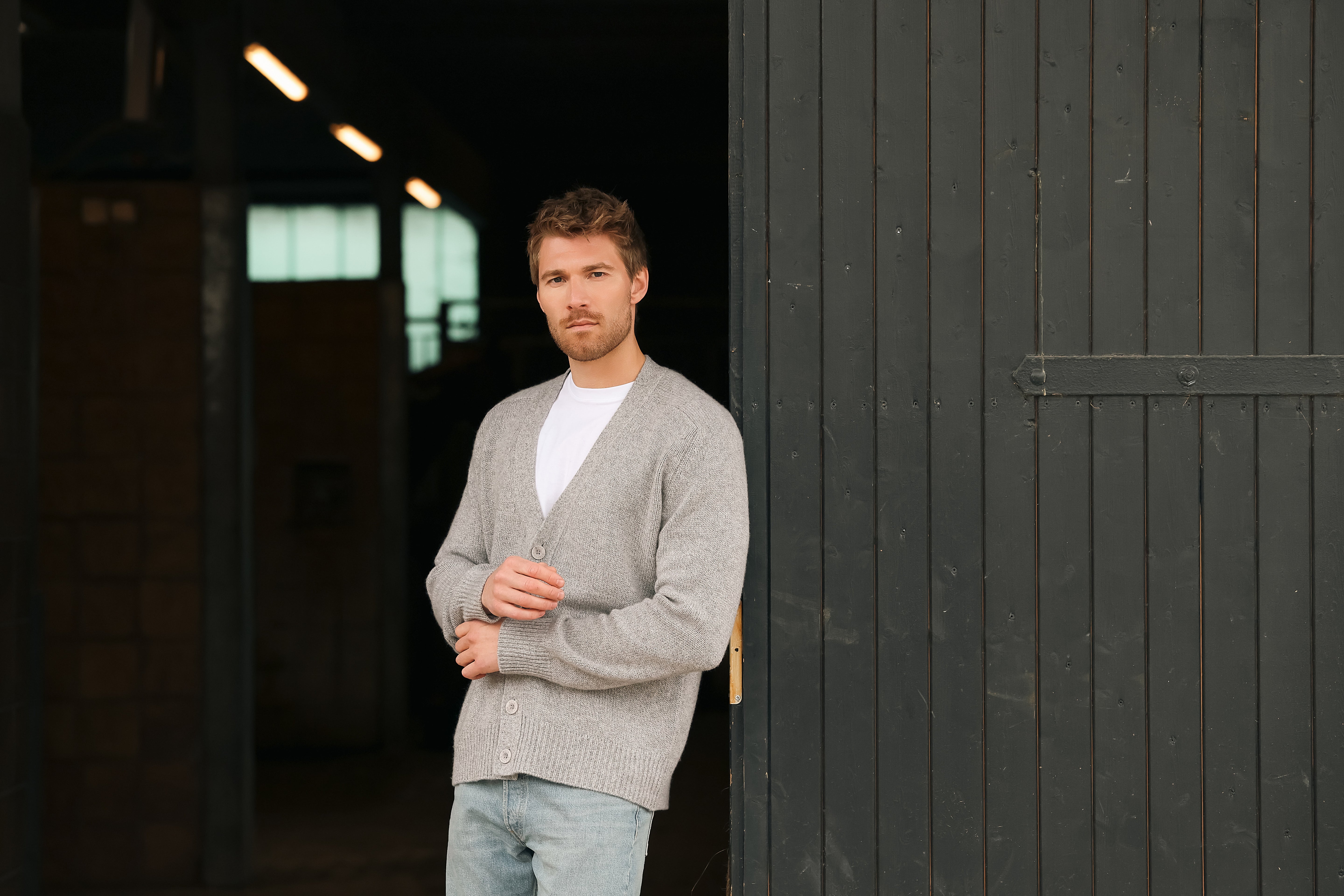 BOYA-CARL jersey mouline cardigan