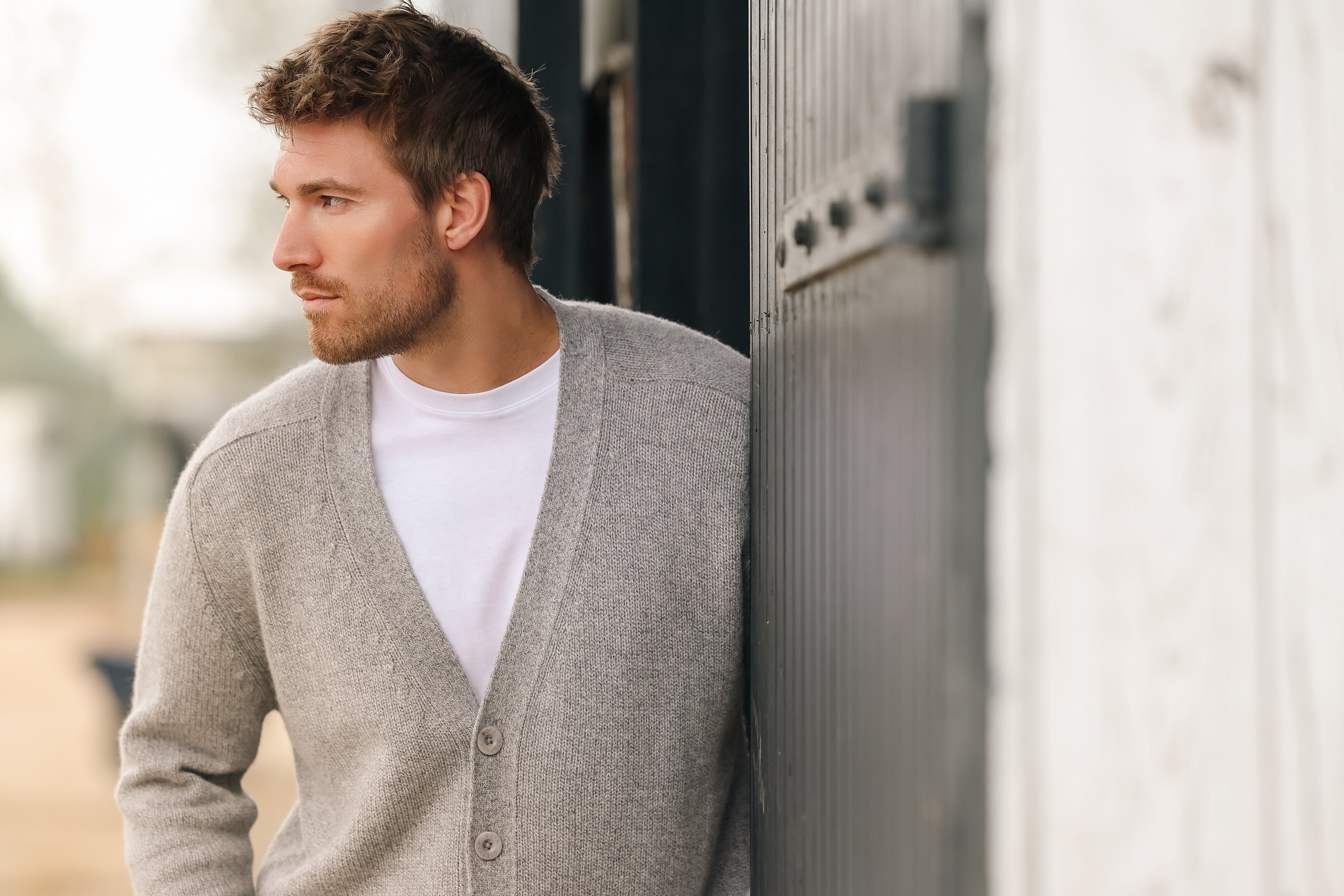 BOYA-CARL jersey mouline cardigan
