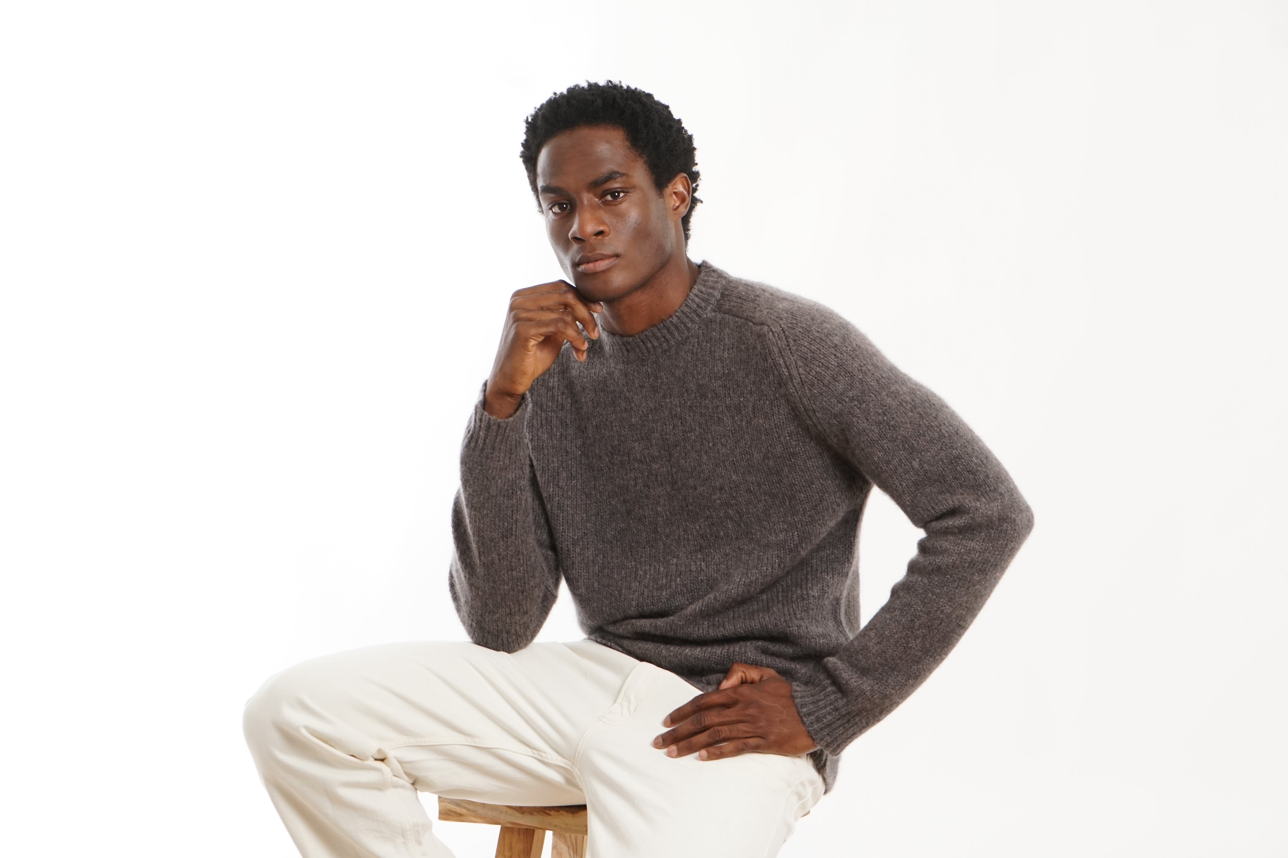 BOYA-LEO raglan sweater nimbus