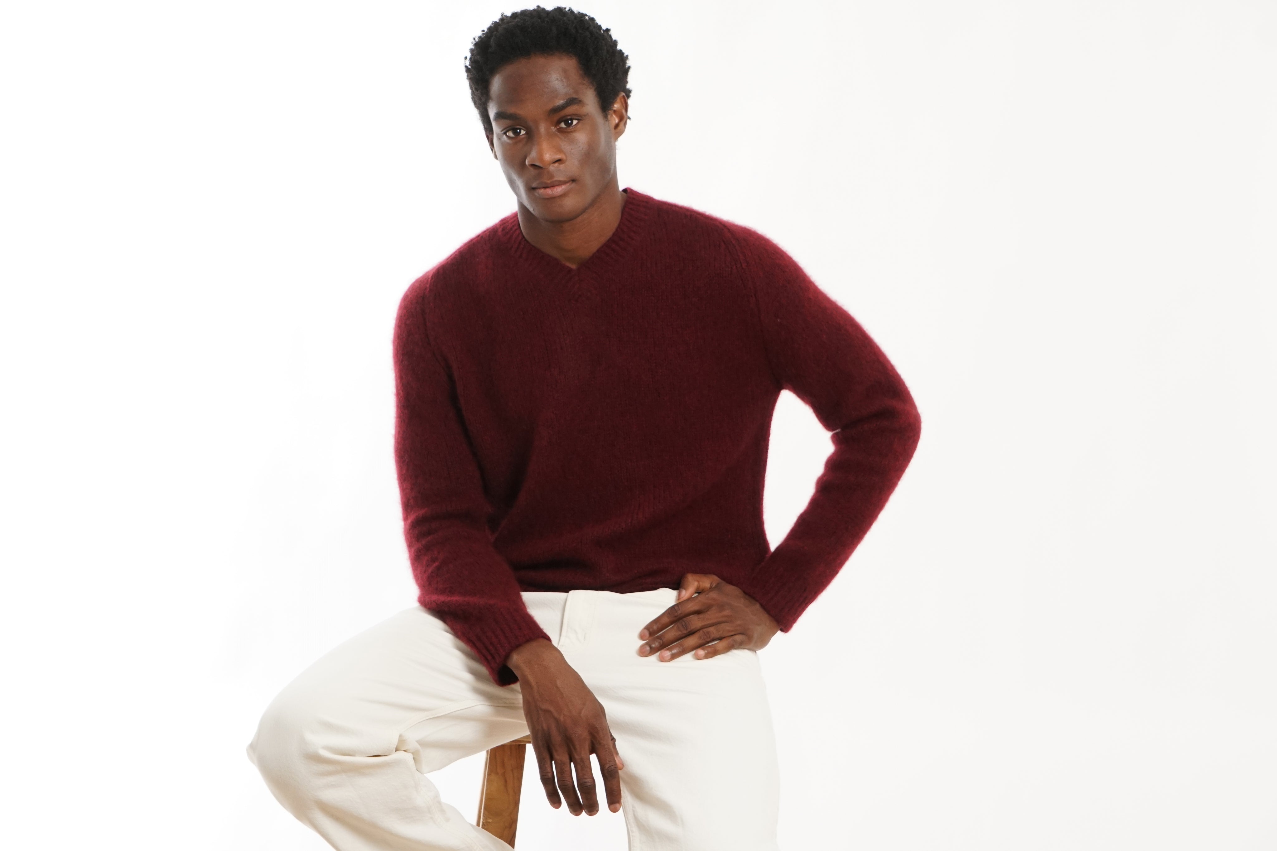 BOYA-MARC raglan vn sweater