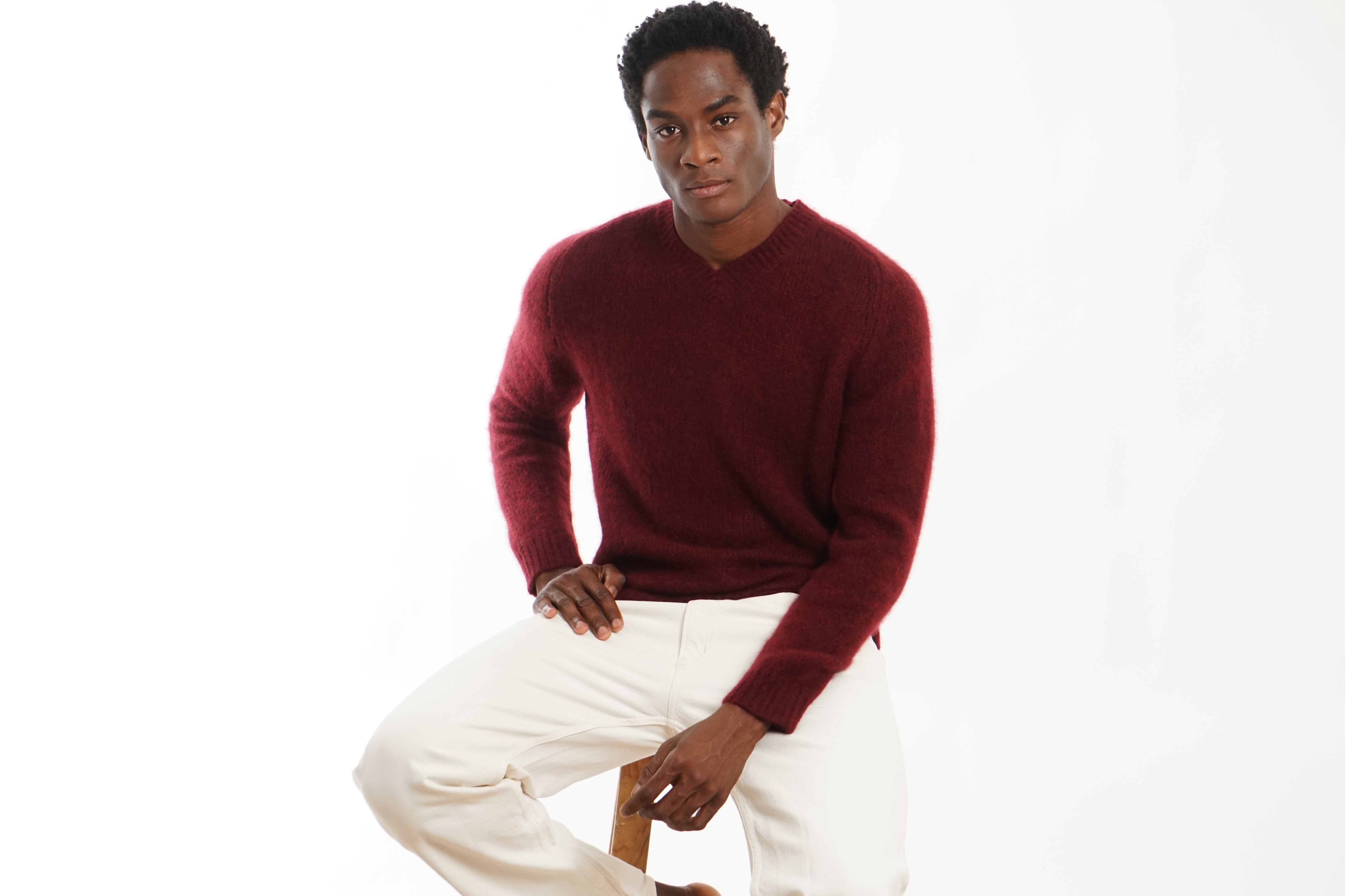 BOYA-MARC raglan vn sweater