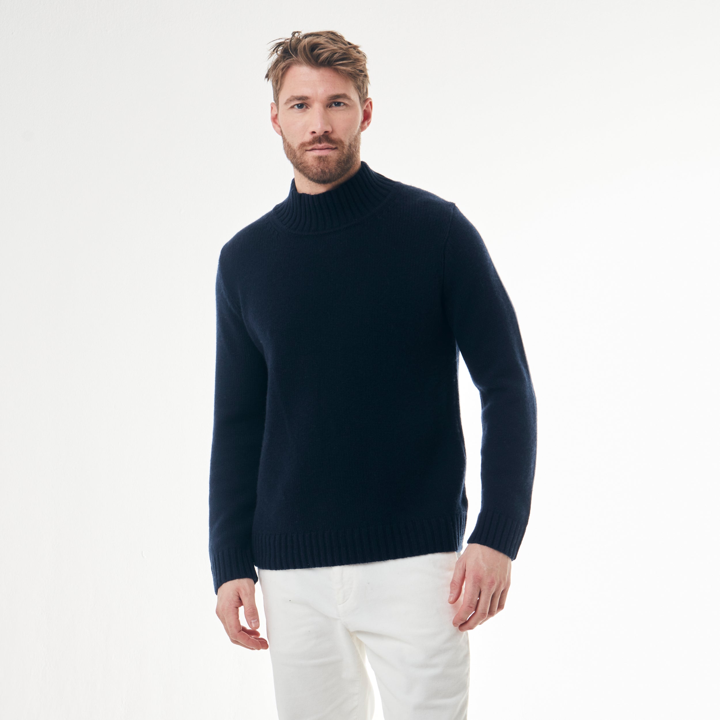 BOYA-MITCH mock neck sweater
