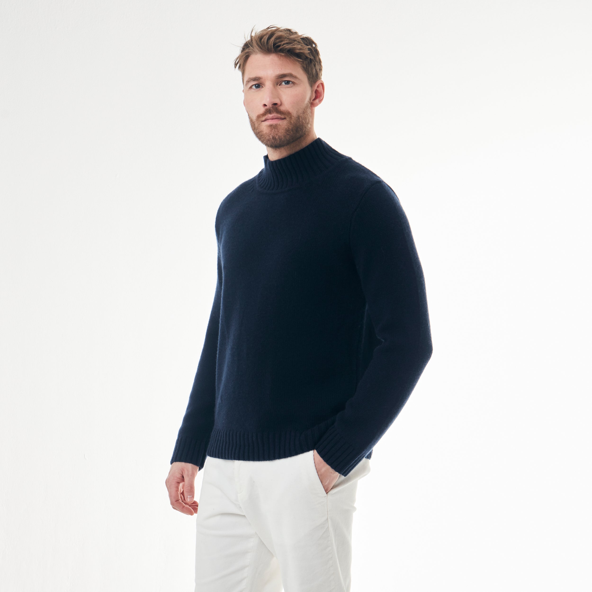 BOYA-MITCH mock neck sweater